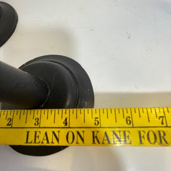 Set Of 3 Black Cast Iron Pottery Barn Candle Holders - Picture 10 of 12